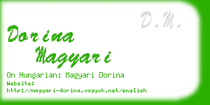 dorina magyari business card